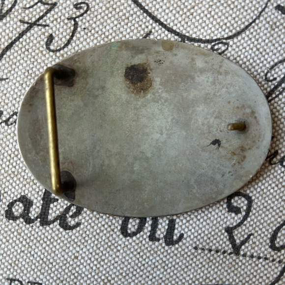 German Silver, Jewelers Bronze Belt Buckle - Picture 2 of 2